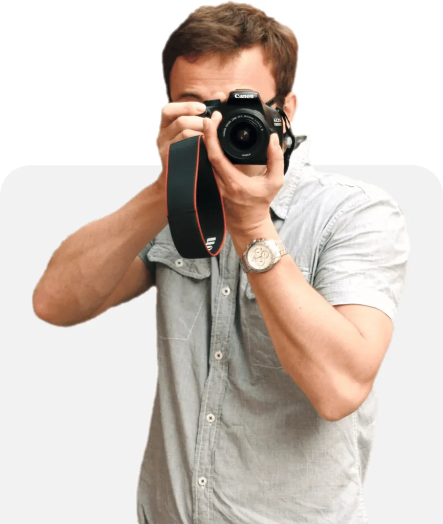 photographer holding a camera