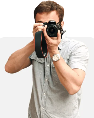 photographer holding a camera